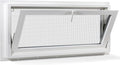 Vinyl Hopper Basement Window 32" x 14" White
