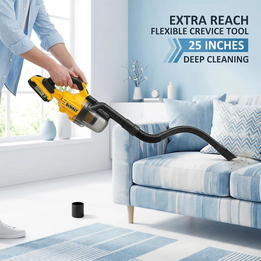 25" Flexible Vacuum -Generic Flexible Vacuum Crevice Tool Universal Attachment Long Reach Design Cleaning Accessory