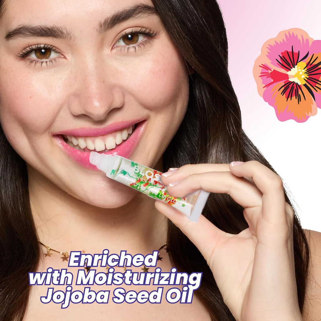 Lip Gloss Tubes, Infused with Real Flowers, Watermelon, 0.3oz