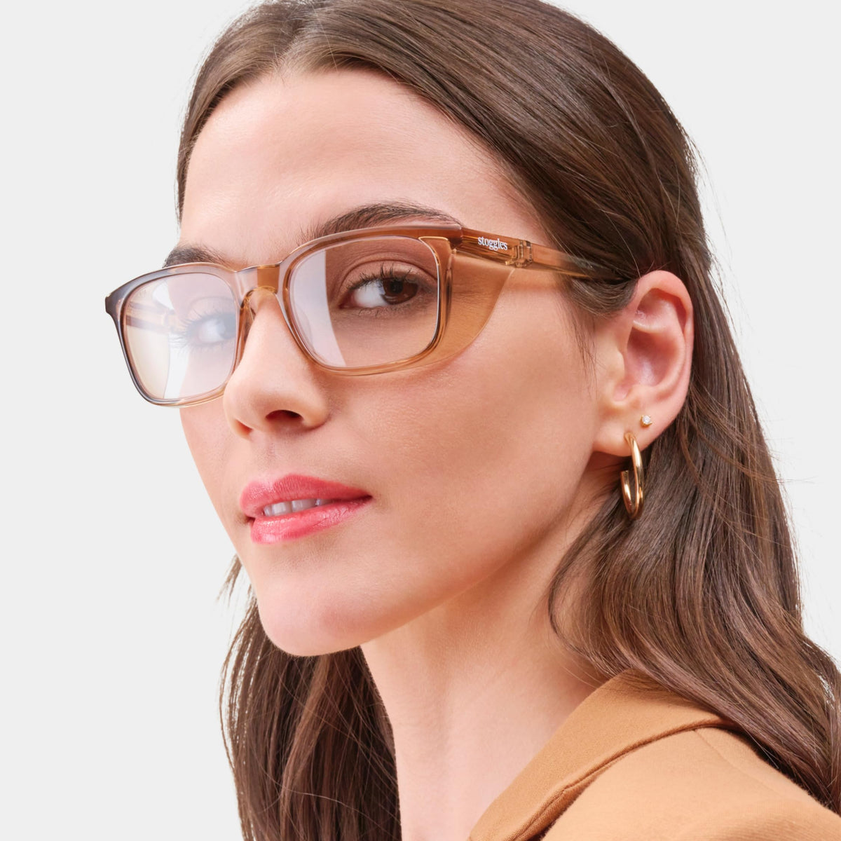 Rectangle Z87.1 Certified Polycarbonate Safety Glasses, Anti-Fog