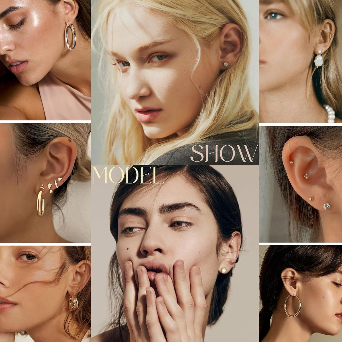 84 Pairs Gold Stud Earrings Set for Women Multipack, Fashion Pearl Cubic Zirconia Butterfly Earrings Packs Piercings