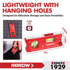 ARROW 4-Inch Torpedo Level, Small Magnetic Leveler Tool