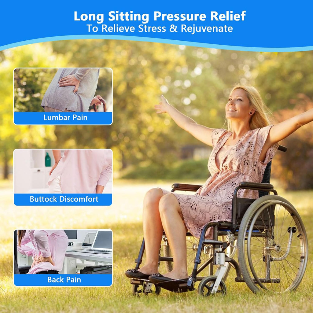 Soft Wheelchair Seat Cushion for Adults Washable Wheelchair Cushions for Seniors Wheelchair Pads Cushions Thick for