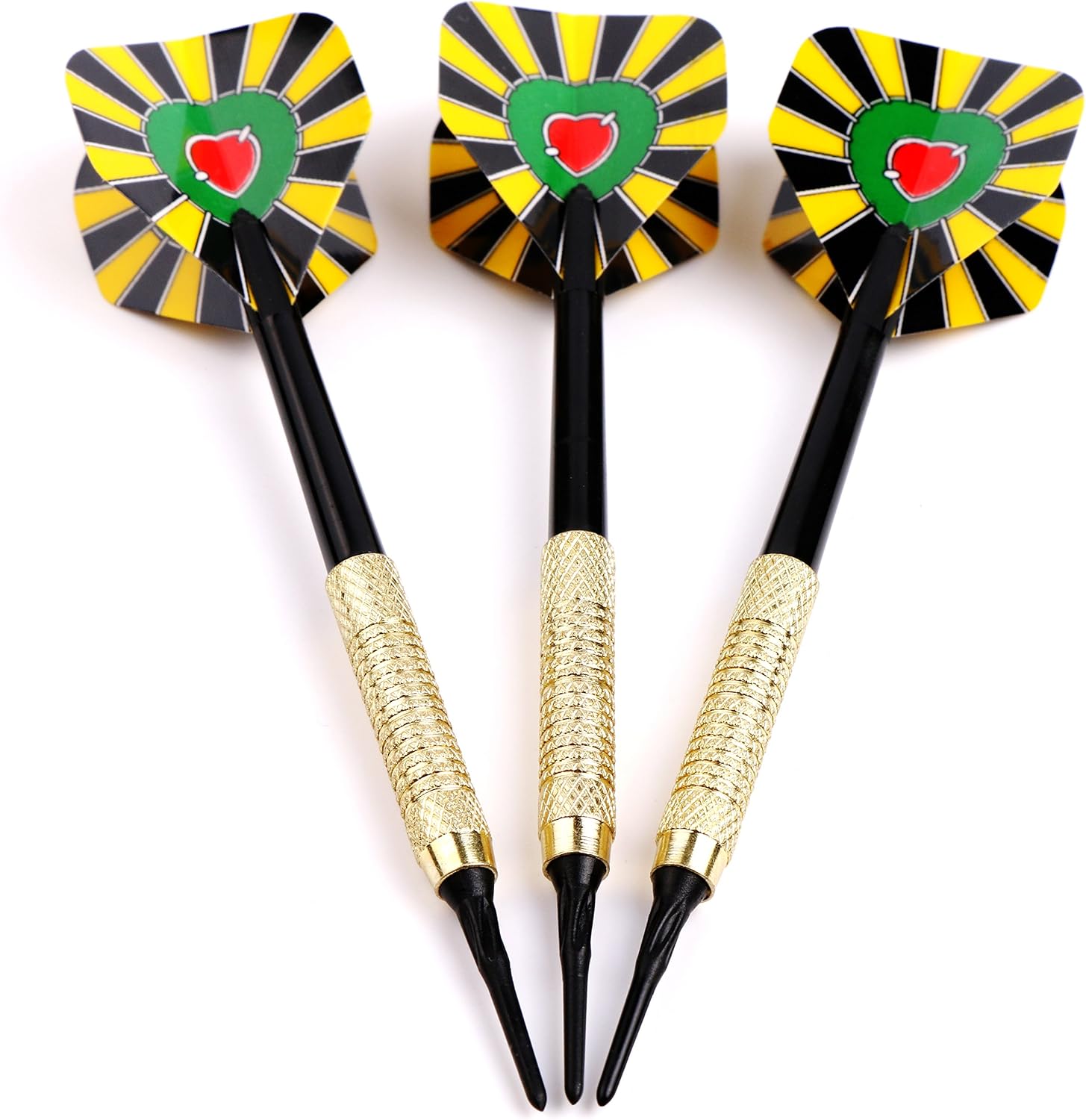 Soft Tip Darts for Electronic Dartboard Plastic Point Dart with Standard Dart Flights 18 Darts