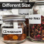 170Pcs White Removable Labels for Jars with 2 Liquid Chalk Marker
