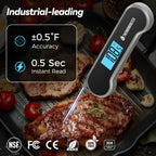 0.5 Sec Instant Read Meat Thermometer Digital for Cooking, Grey