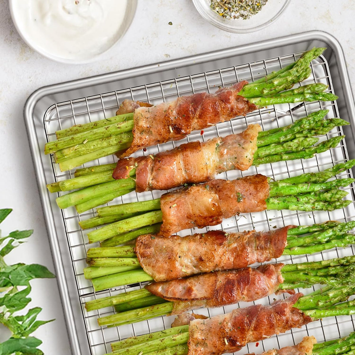 Baking Sheet with Rack Set (2 Pans + 2 Racks), Half Sheet Size