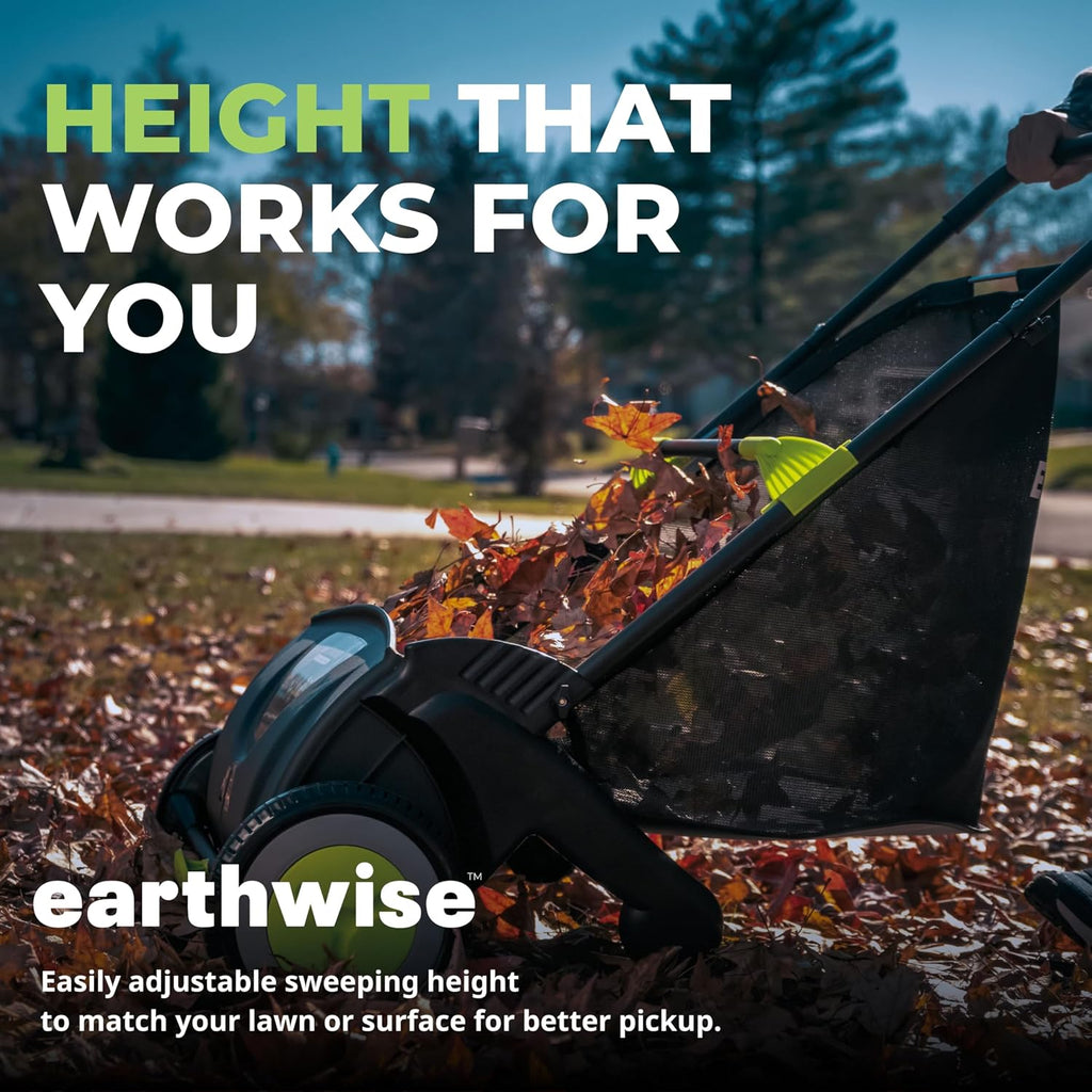 LSW70021 21-Inch Width Leaf & Grass Push Lawn Sweeper, Black