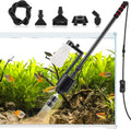 Aquarium Gravel Cleaner, 6-in-1 Fish Tanks Gravel Vacuum Cleaner Set | Remove Dirt, Change Water, Wash Sand, Water
