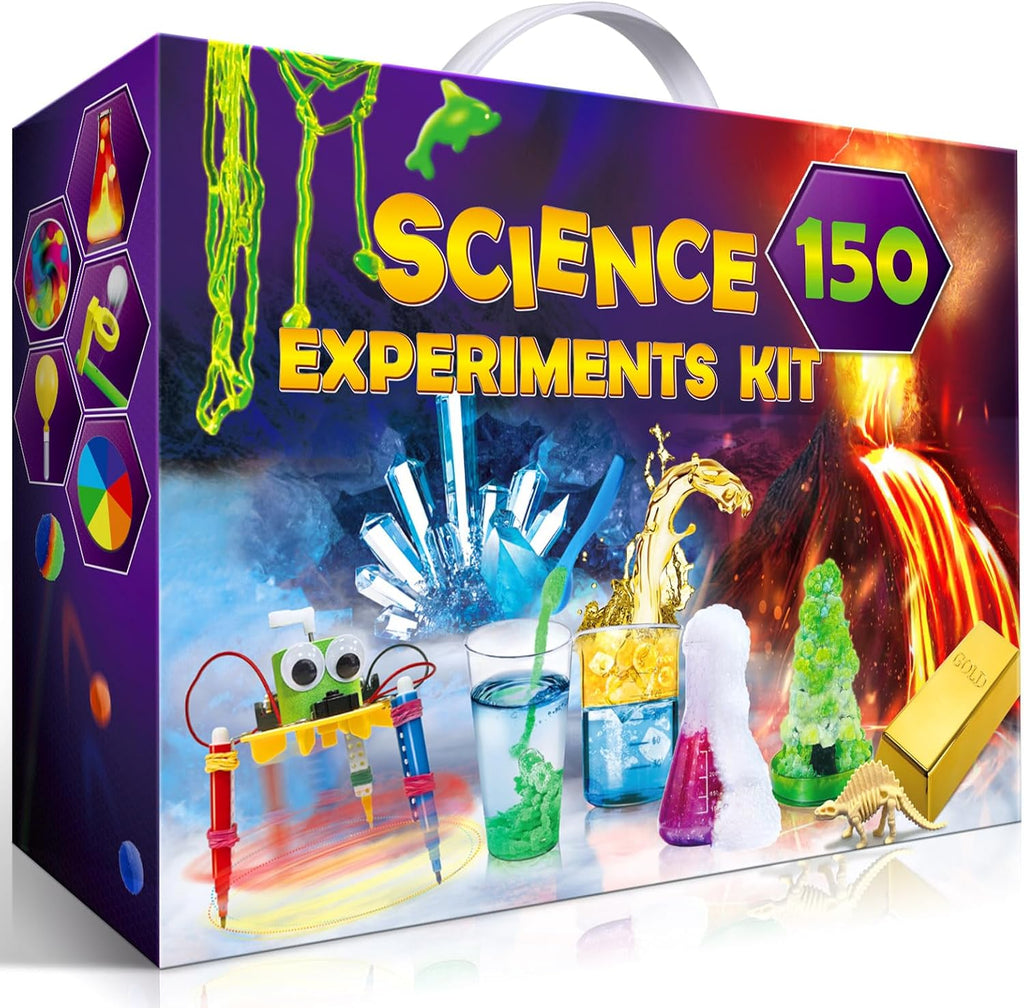 150 Experiments Science Kits for Kids Chemistry Lab S.T.E.MToys | Volcano, Crystal, Magic, Dig, Reation, Physics