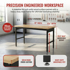 60 Inch Adjustable Workbench for Garage