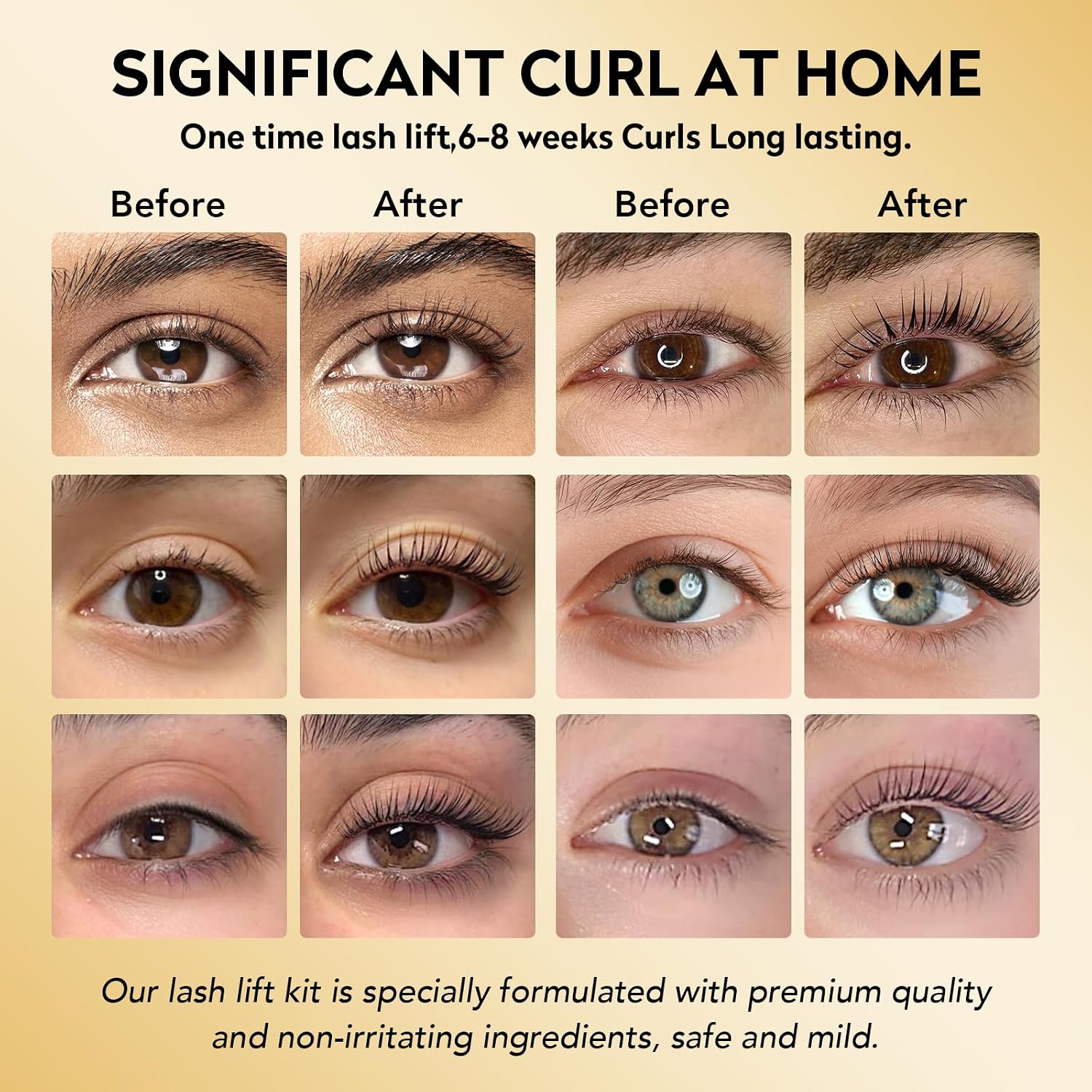 Lash Lift Kit & Brow Lamination Kit Professional Eyelash Perm Kit Semi-Permanent Lash Curling Perming With Detail