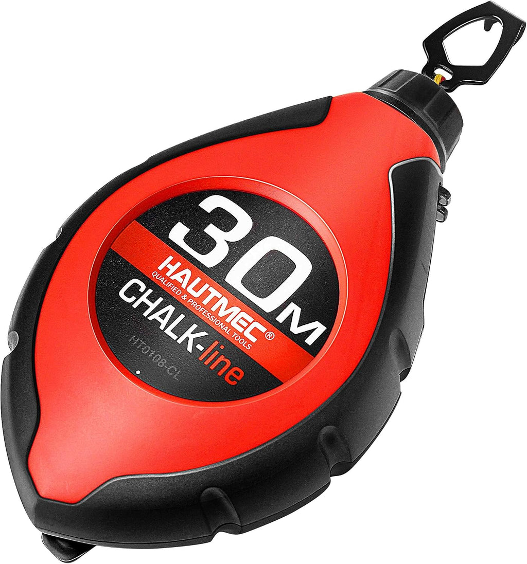 Chalk Line Tool, 100ft Chalk Box with 6:1 Gear Ratio & Construction String Line, Carpenter Tools for Framers