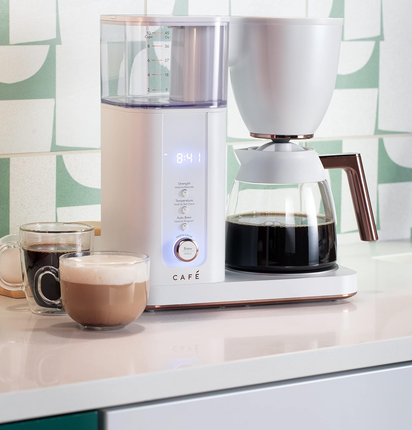Specialty Drip Coffee Maker | 10-Cup Glass Carafe | WiFi Enabled Voice-to-Brew Technology | Smart Home Kitchen