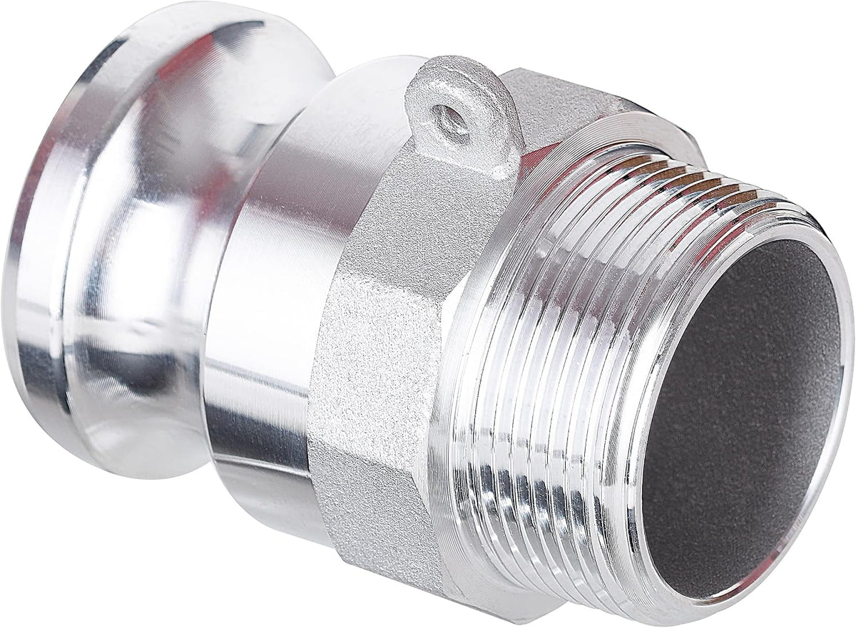 EASTRANS AL Cam Lock Fitting Type F, 1.5" Plug x 1.5" NPT Male Thread