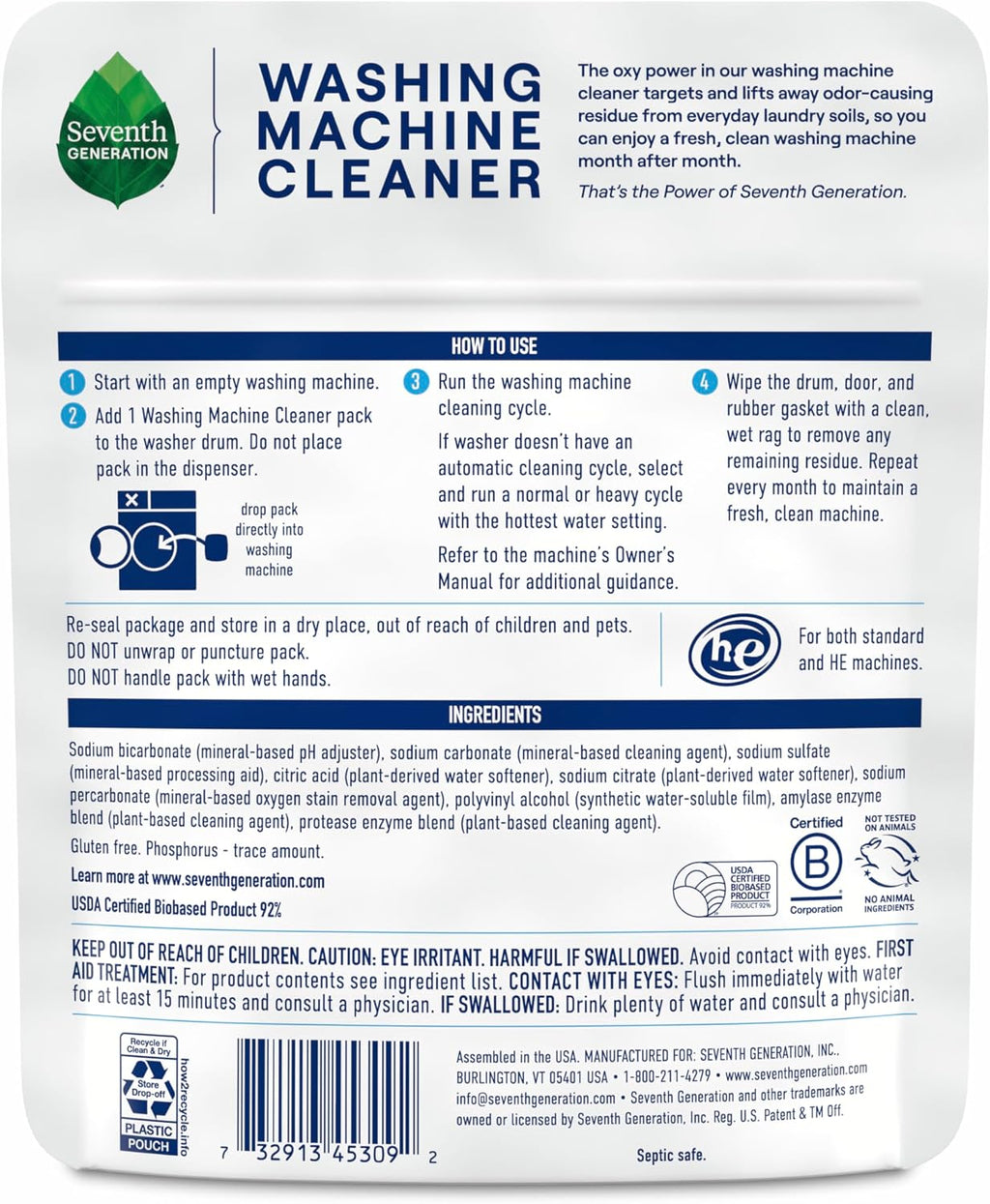 Machine Cleaner, 6 Count
