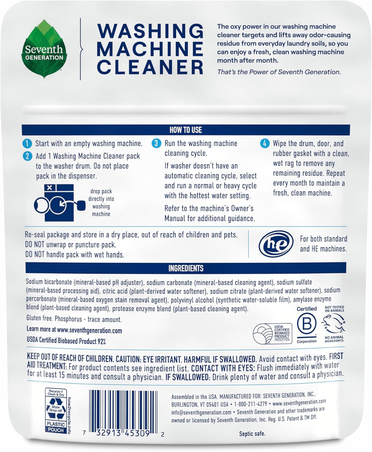 Machine Cleaner, 6 Count