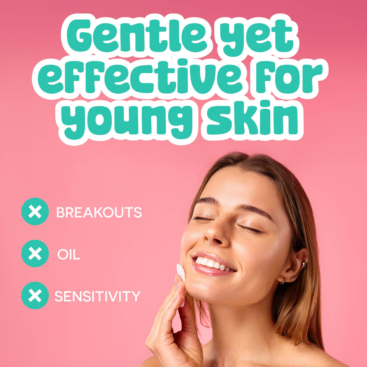 ChillOut Gentle Acne Cleansing Face Wipes with Salicylic Acid