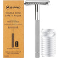 Safety Razor for Men & Women with 10 Double Edge Safety Razor Blades Reusable Double Edge Razor Single Blade Razors