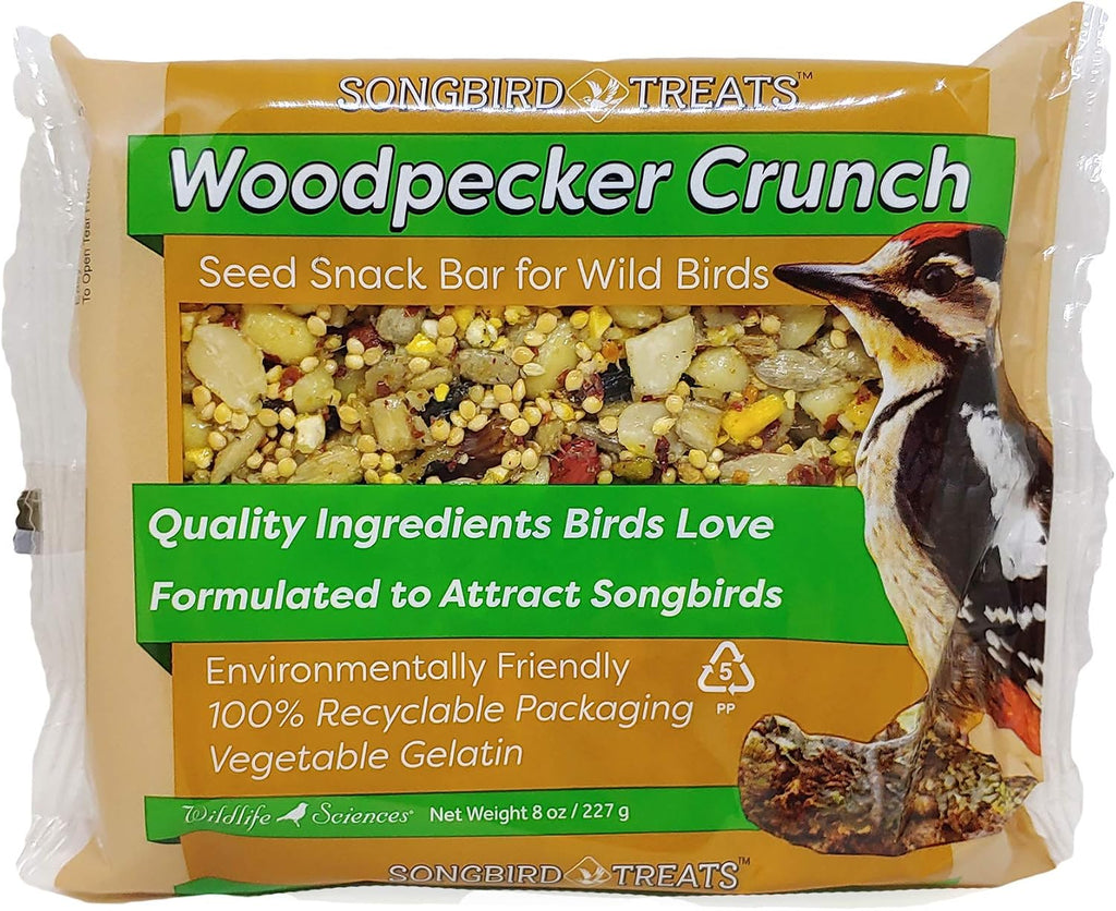 Songbird Treats Seed Cake Variety 4 Pack | 8 oz Bird Seed Cakes for Wild Birds
