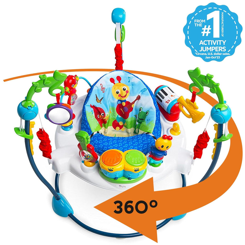 Neighborhood Symphony Activity Baby Jumper Activity Center, Infant Entertainer with Lights and Melodies, Age 6 Months