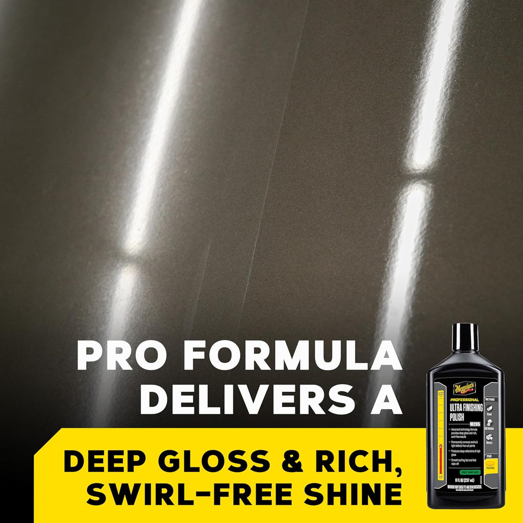 Professional M205 Ultra Finishing Polish Mirror Glaze, 8oz | Finishing Car Polish Removes Fine Swirls & Holograms