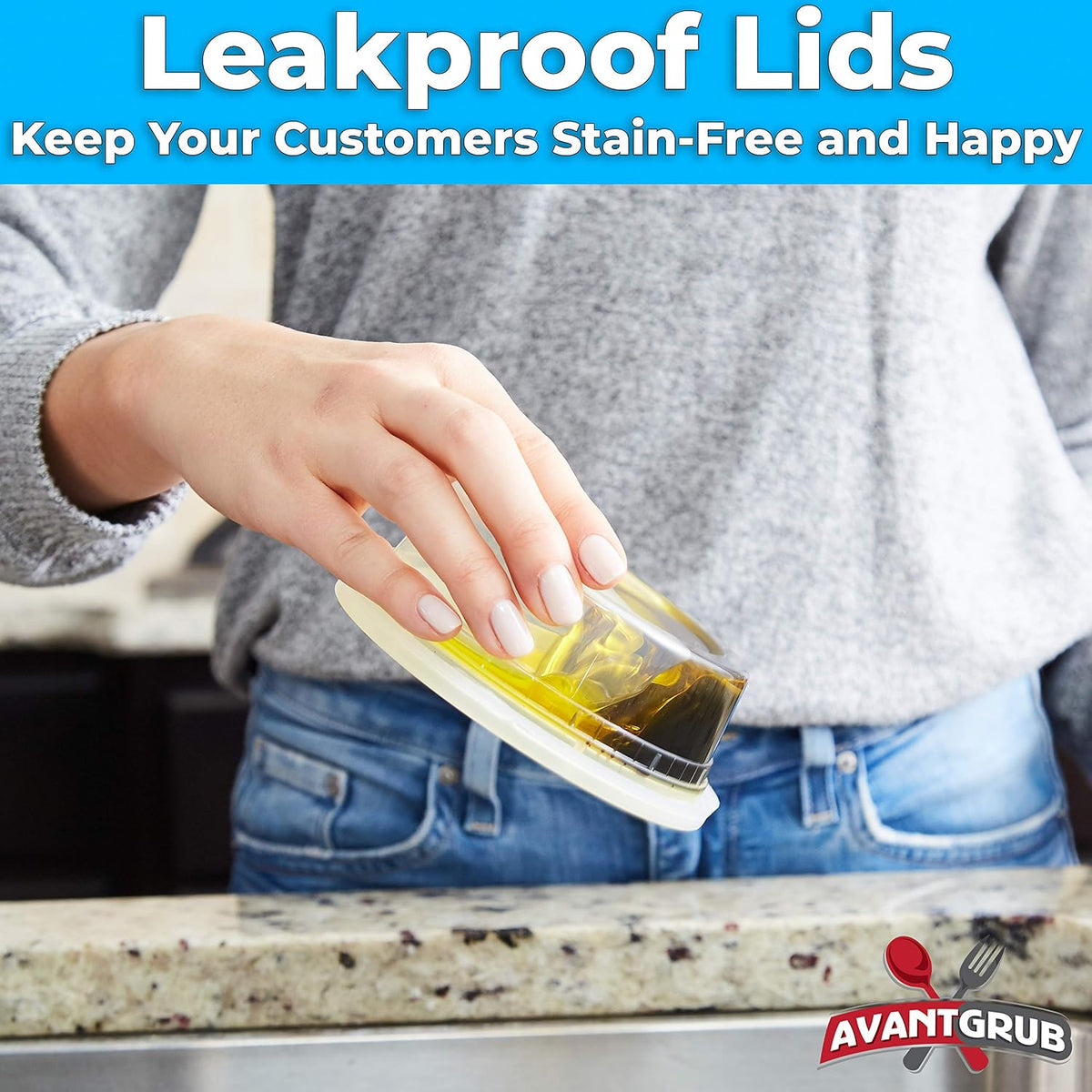 Food Storage Containers, BPA-Free Plastic, Deli Grade with Leakproof Lids, 12ct. Durable 32 Oz Microwave and Freezer