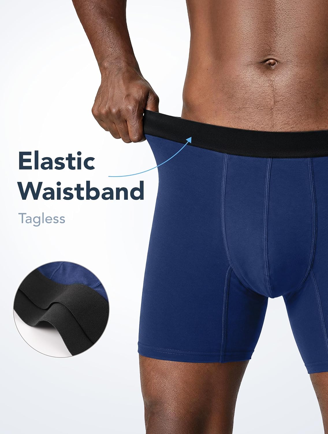 Men's Incontinence Underwear Cotton Boxer Briefs 5 Pack