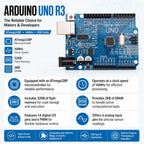 3-Pack Arduino UNO R3 Board, ATmega328P, 16MHz