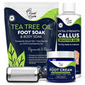 Foot Callus Remover Pedicure Set – Epsom Salt Foot Soak & Callus Remover Gel, Antifungal Cream and Feet Exfoliator