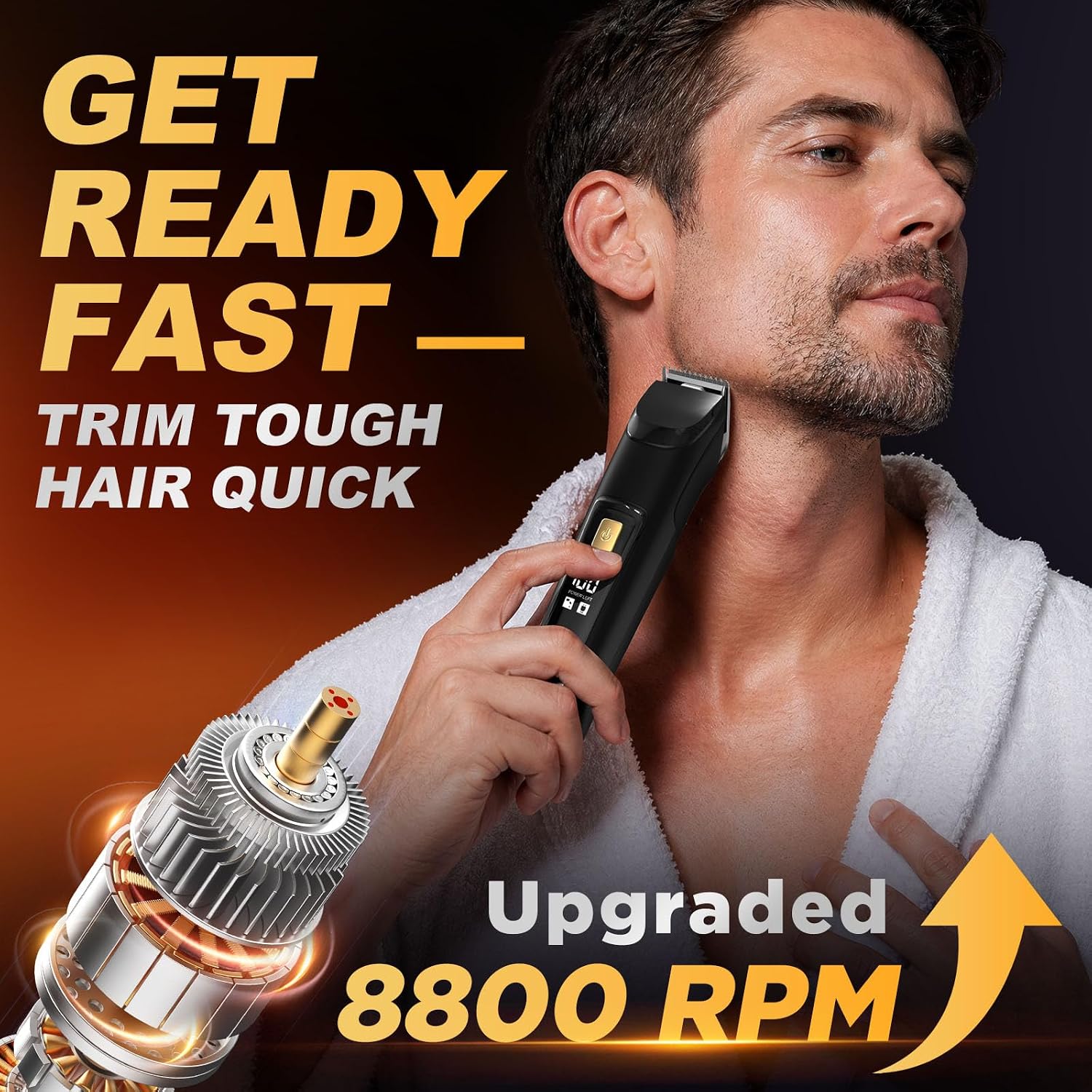 Beard Trimmer for Men, All-in-One Electric Razor & Hair Clipper, Waterproof Cordless Mustache Grooming Kit