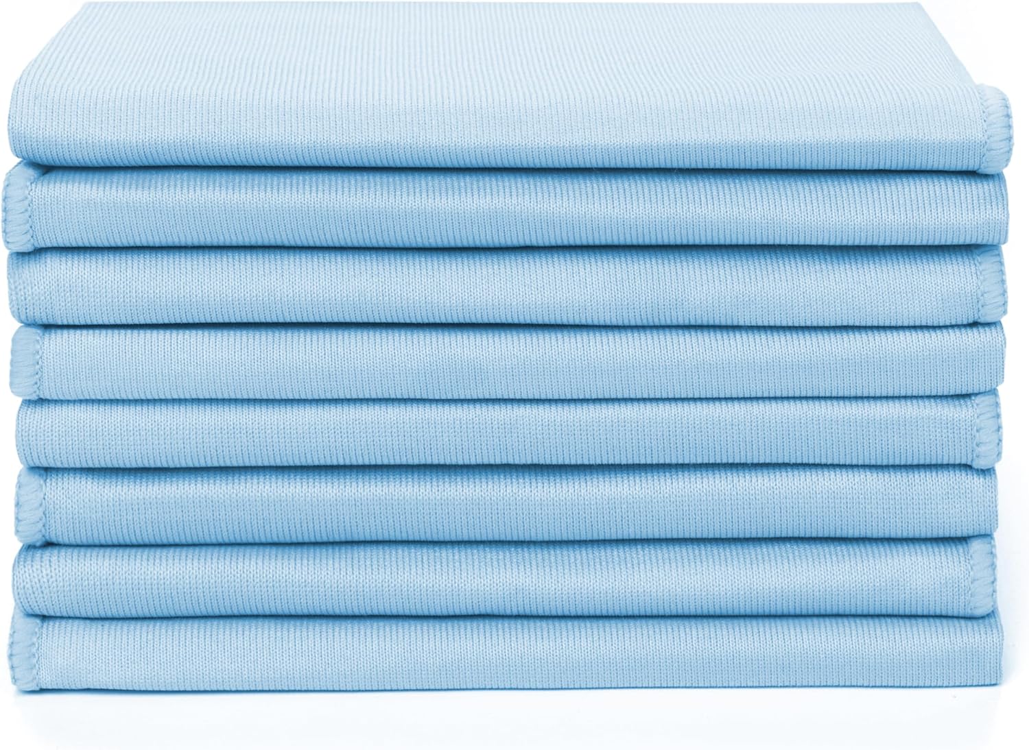 Zflow Microfiber Glass Cleaning Cloths - 8 Pack (16 x 16) - Streak Free - Lint Free - Quickly Clean Windows