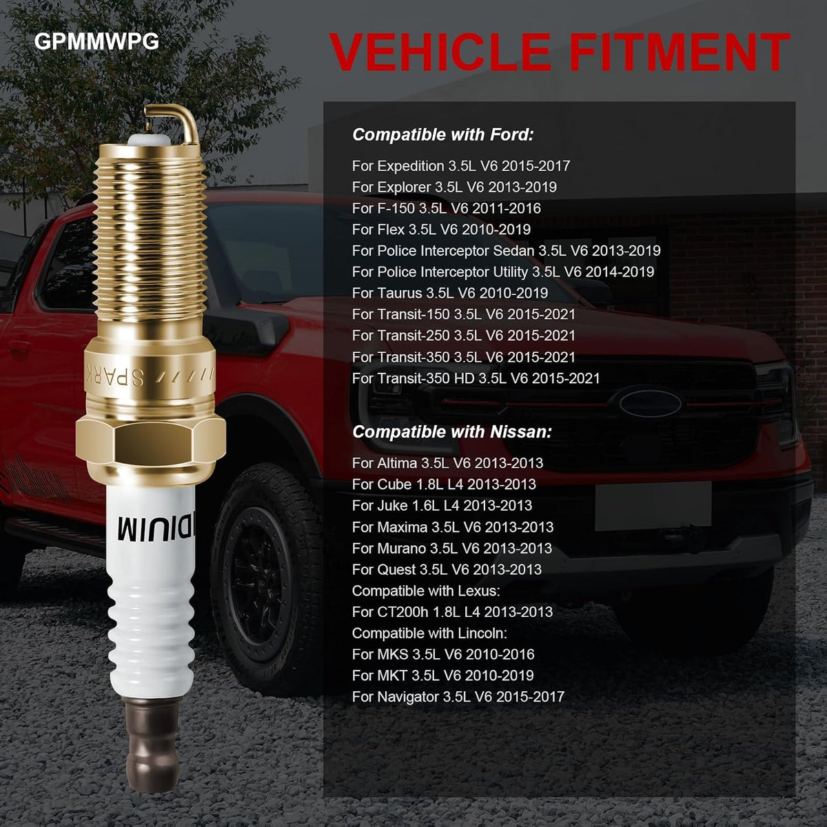 Motorcraft SP594 Spark Plug for Ford F-150, Lincoln 2015-2024