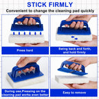 8 Pcs Handled Bath Scrubber Sponge Scrub Pad with Handle Cleaning