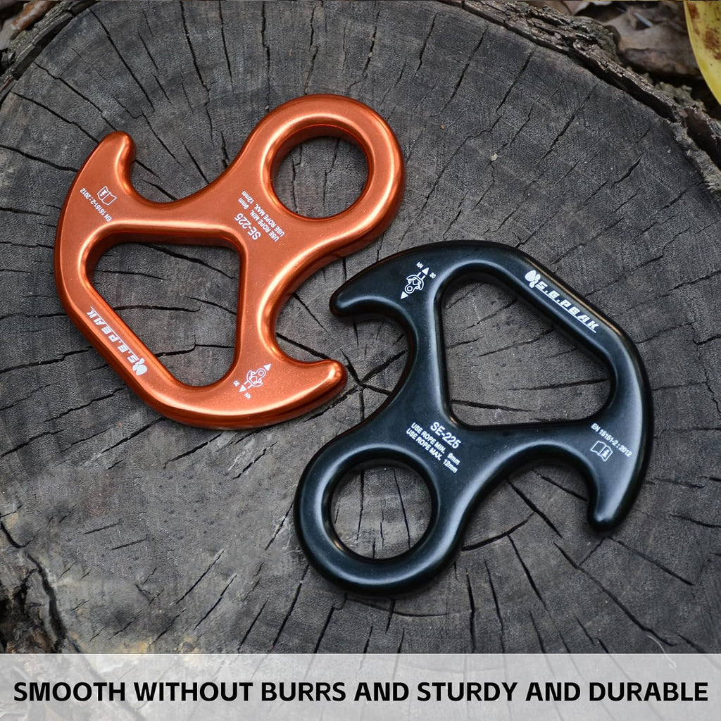 30kN/35kN/40kN Rescue Figure 8 Descender Climbing Gear Downhill Equipment Rigging Plate Rappeling Device for Rock