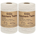 Butchers Twine, 2PCS 328 Feet 2mm Food Safe Bakers Twine, Beige