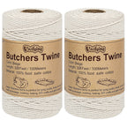 Butchers Twine, 2PCS 328 Feet 2mm Food Safe Bakers Twine, Beige