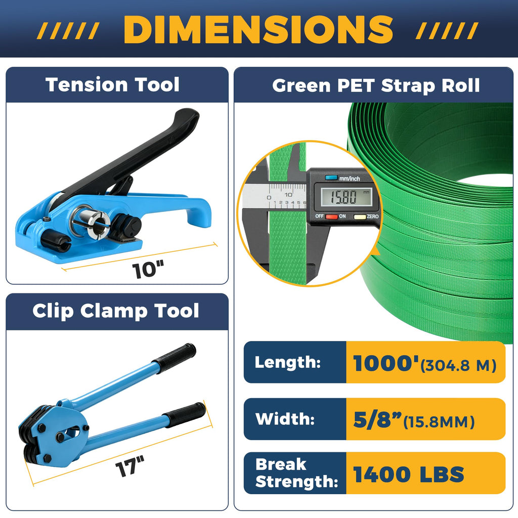 Heavy Duty Packaging Banding Strapping Kit Industrial Banding Tools