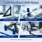 QMPRKPE Tall Stair Gauges for Framing Square, 2 Pack Stair Layout Clamps