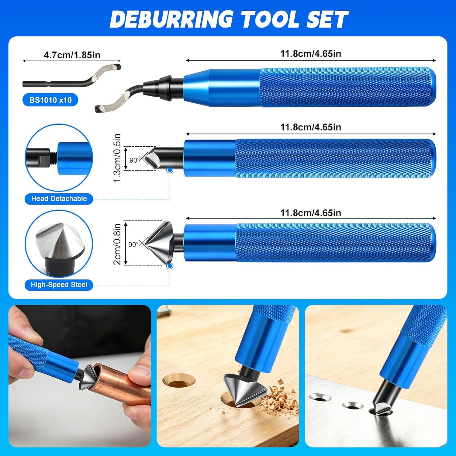 74 Pcs 3D Printer Tool Kit with Deburring Tool for FDM/SLA Printers | 3D Printer Accessories Includes 2 Countersink