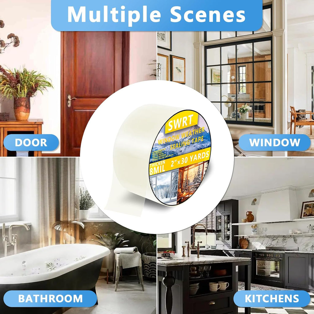 2" x30YD 8Mil Window Sealing Tape No Residue