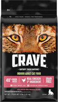 Grain Free High Protein Indoor Dry Cat Food, Chicken & Salmon, 4 lb