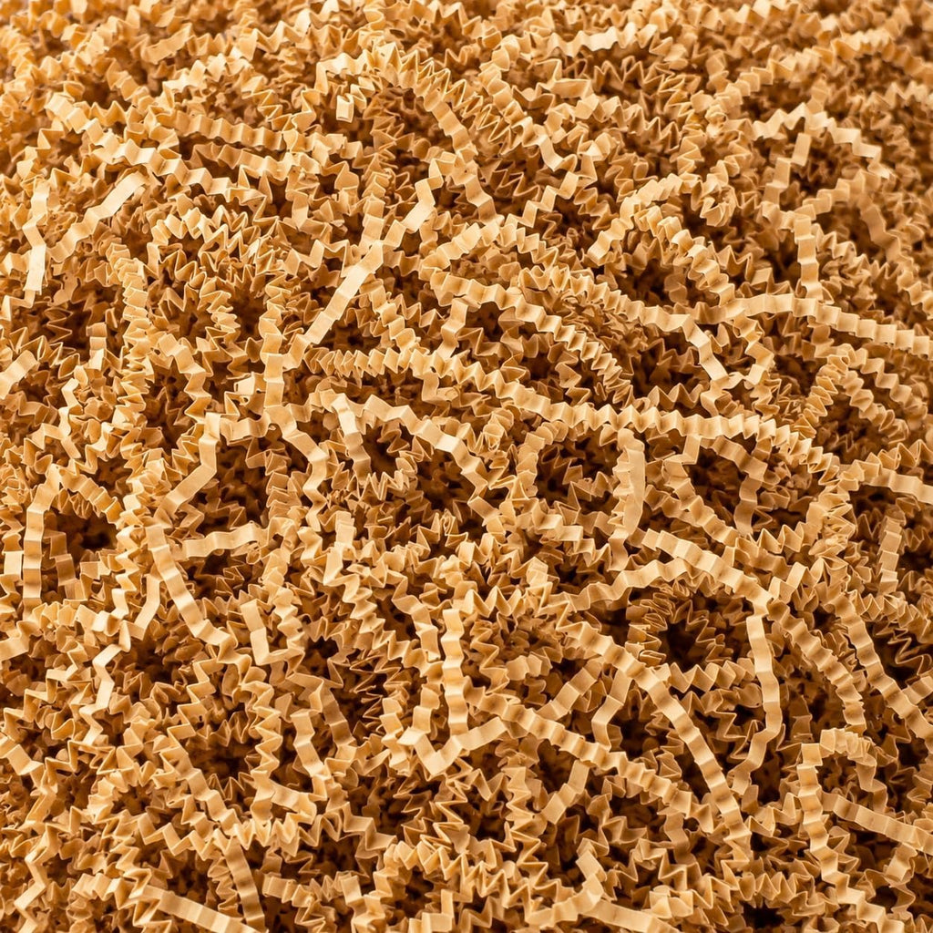 Brown Crinkle Paper Filler - Shredded Paper, Gift Basket & Box Wrap