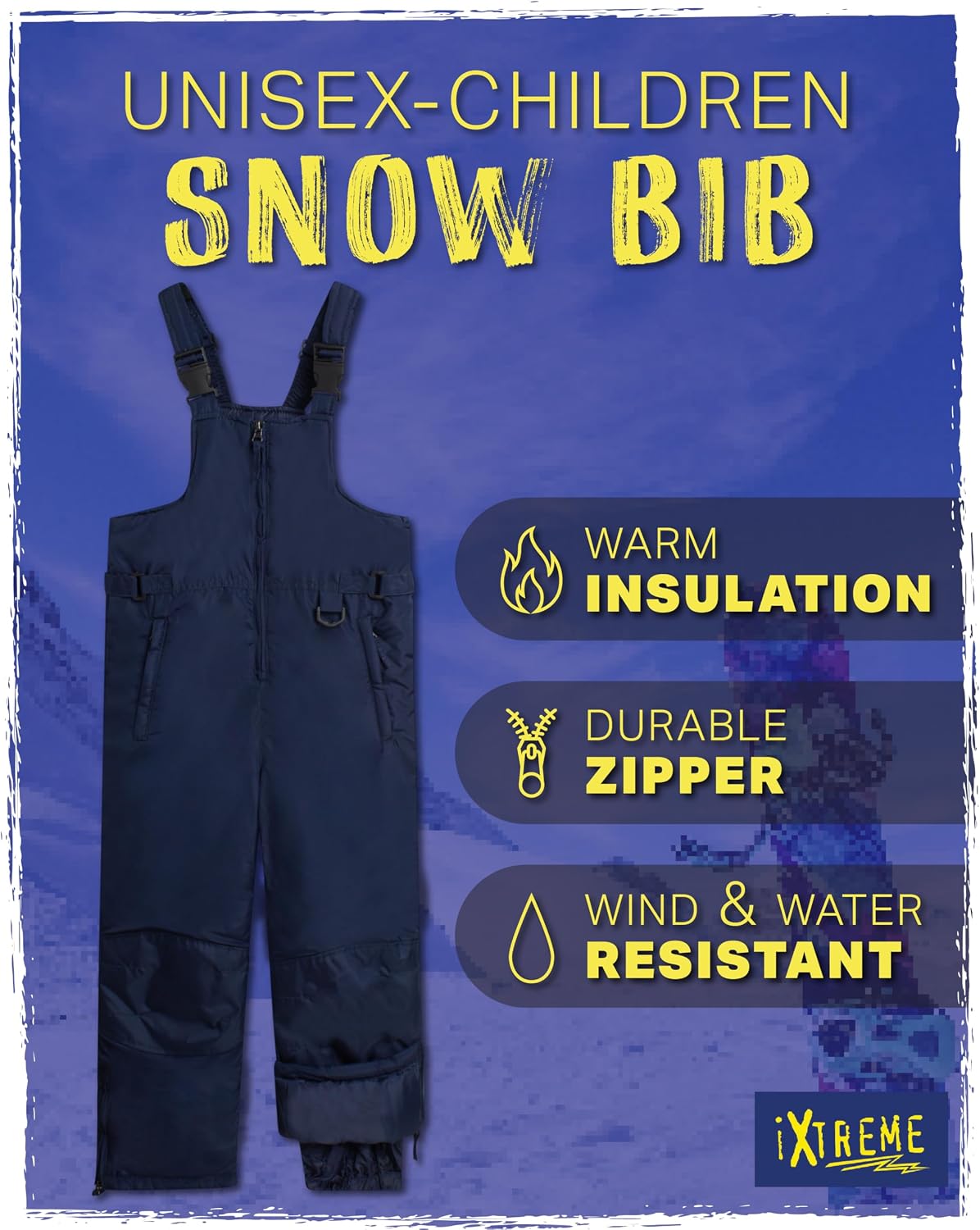 Boys and Girls Insulated Waterproof Snow Bib Kids Overalls | Warm Winter Play Gear, Cozy Weatherproof Ski Coveralls