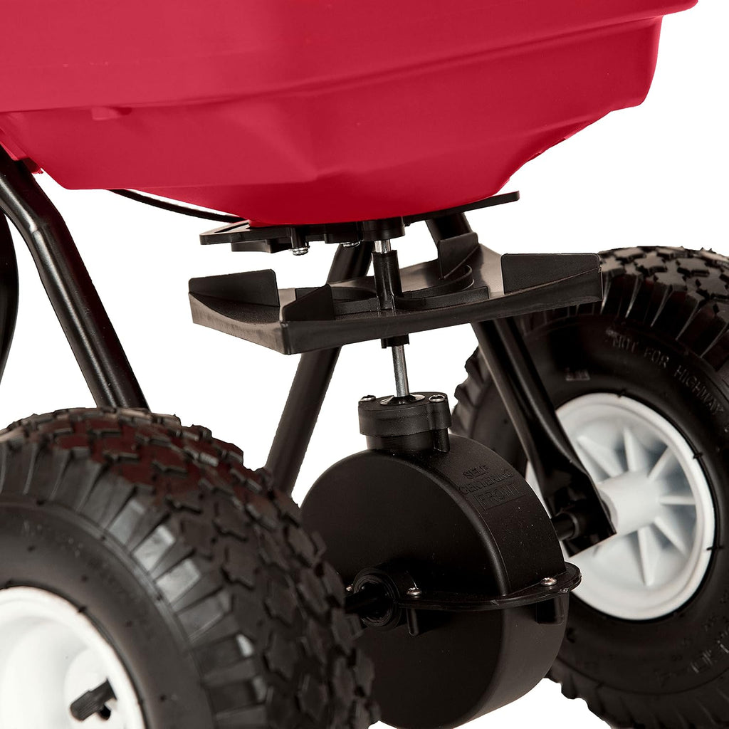 2050P 80lb Broadcast Spreader, Lawn Aerator, Fertilizer Spreader, 80lb Capacity, Pre-Assembled, with Rustproof Poly
