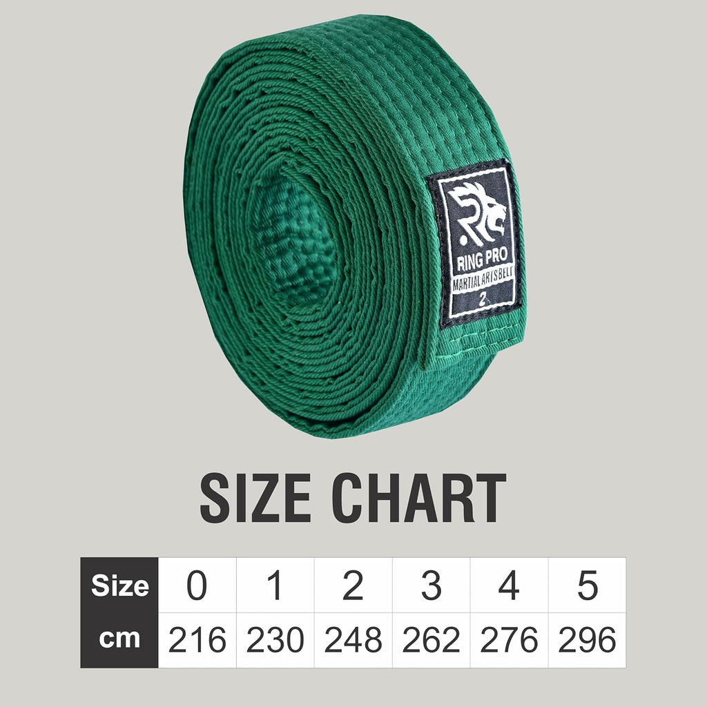 Martial Arts Belt for Karate, Taekwondo, Judo & Aikido Durable Polycotton Rank Belt for Kids & Adults