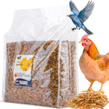 5LB Dried Mealworms for Chickens, Ducks & Wild Birds, High Protein Treat