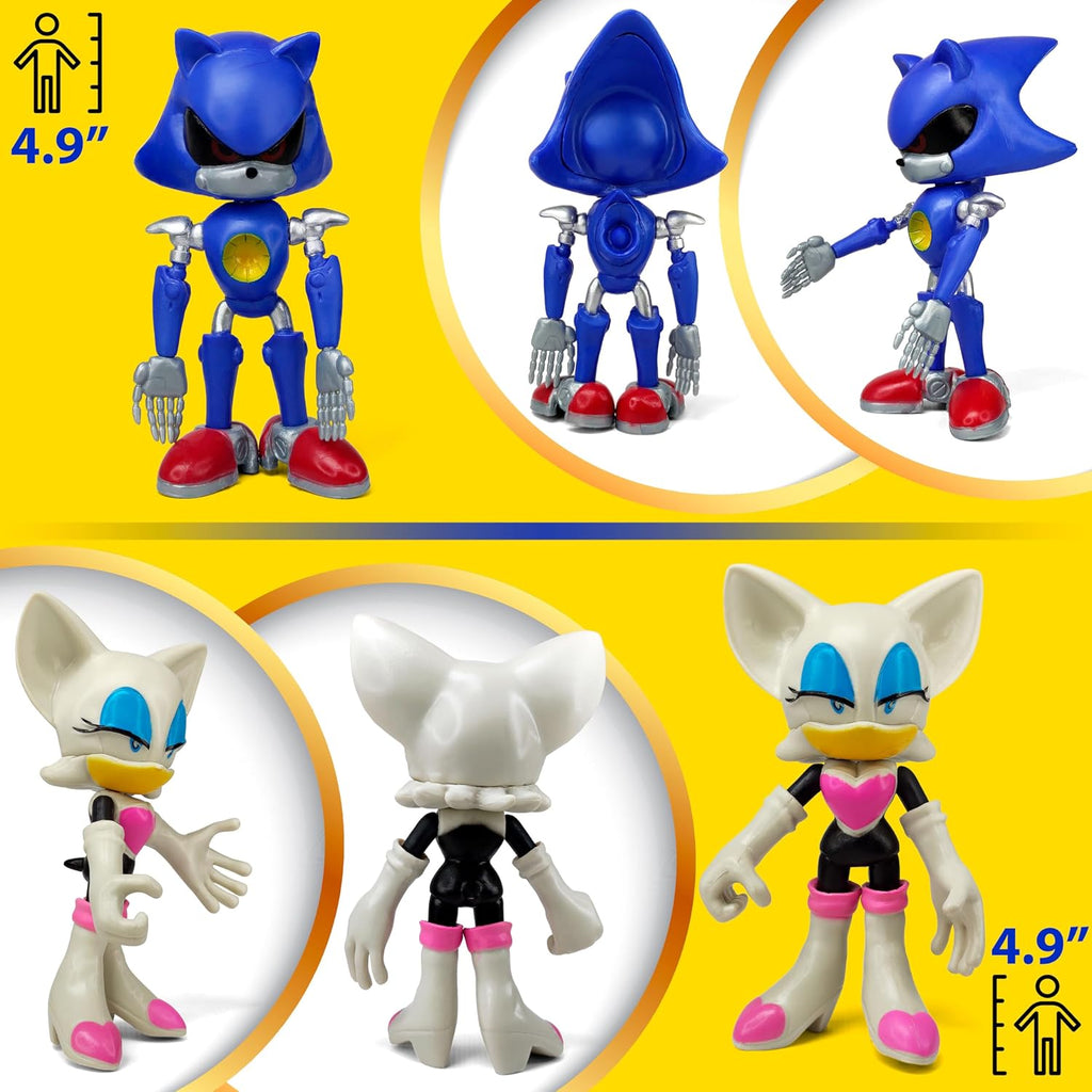 Sonic the Hedgehog Big Action Figures (Set of 10 pcs), Collection Toys, Birthday Cake Decoration Party Supplies Cake