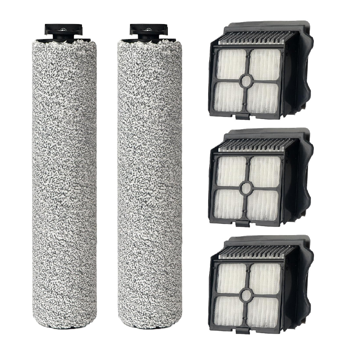 2 Pack Soft Roller Brush Replacement Parts for Tineco Floor ONE S5 Steam