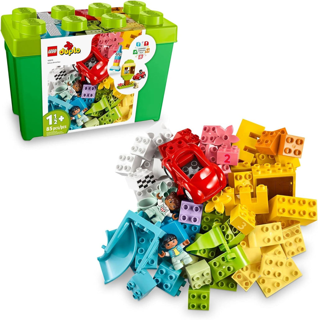 LEGO DUPLO Classic Deluxe Brick Box Building Blocks - Learning & Educational Toys for Toddlers, Preschool, Ages 1.5+